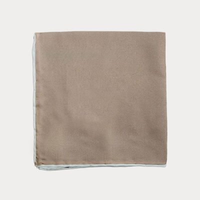 Dark Beige Pocket Square