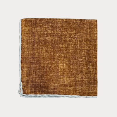 Rust Textured Pocket Square