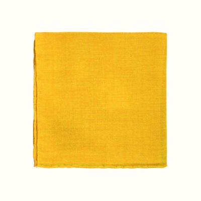 Yellow Textured Pocket Square