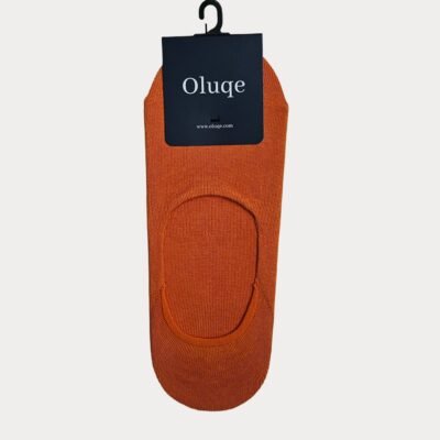 Orange No Show Socks