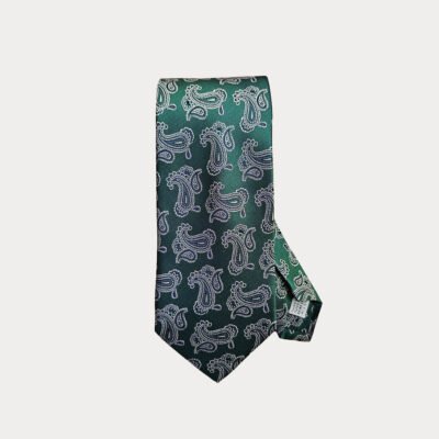 Green Paisley Tie