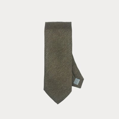 Moss Green Pure Silk Tie