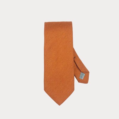 Orange Pure Silk Tie