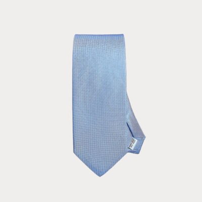 Light Blue Pure Silk Tie