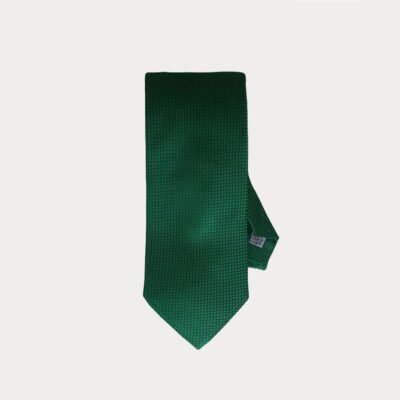 Green Pure Silk Tie