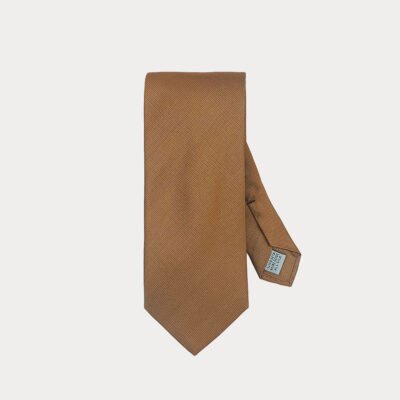 Light Brown Pure Silk Tie