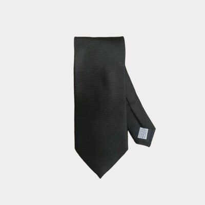 Black Pure Silk Tie