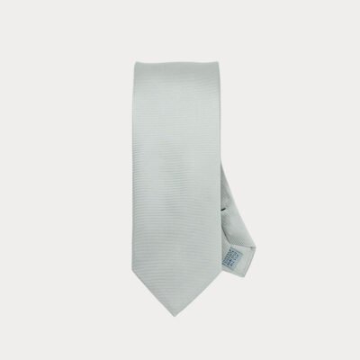 Light Grey Pure Silk Tie