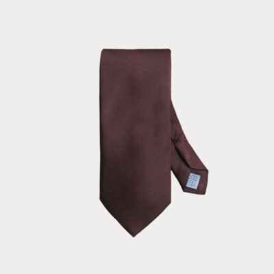 Dark Brown Pure Silk Tie