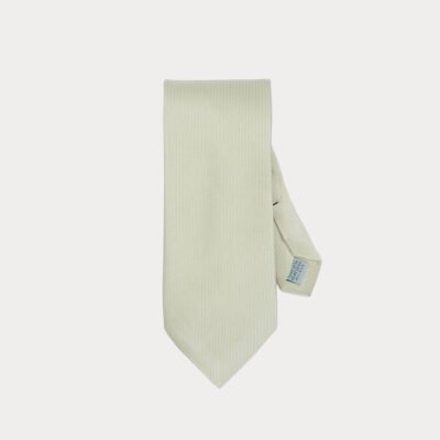 Beige Pure Silk Tie