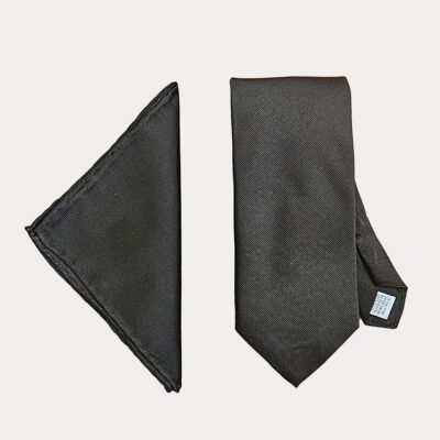 Black Tie-Pocket Square