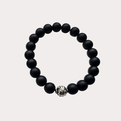 Black Composit Mat Stone Bracelet