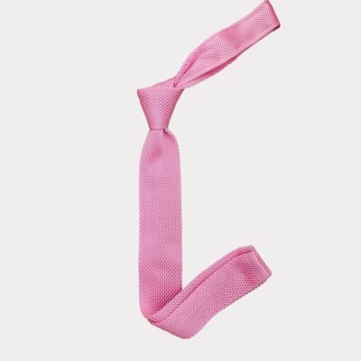 Dark Pink Knitted Tie