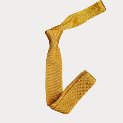 Yellow Knitted Tie