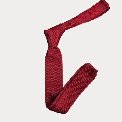 Red Knitted Tie
