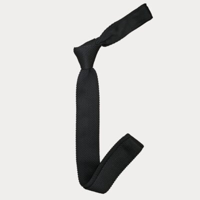 Black Knitted Tie