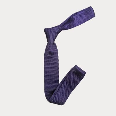 Purple Knitted Tie