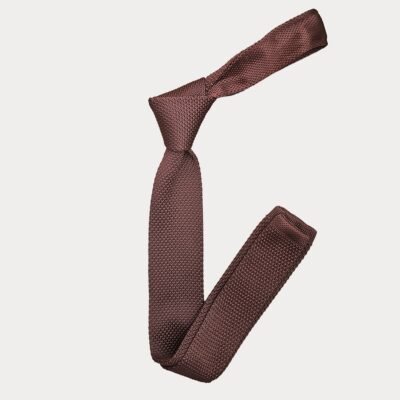 Brown Knitted Tie