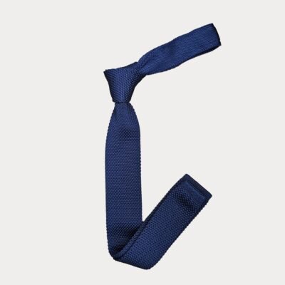 Dark Royal Blue Knitted Tie
