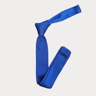 Royal Blue Knitted Tie