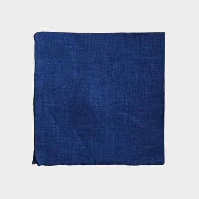 Royal Blue Linen Pocket Square