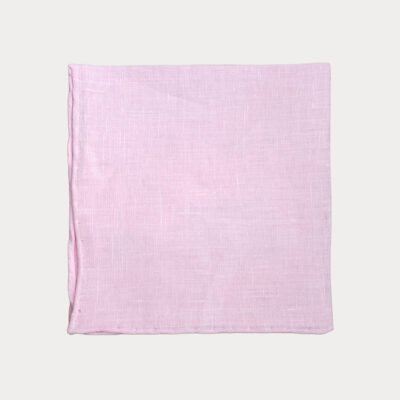 Pink Linen Pocket Square
