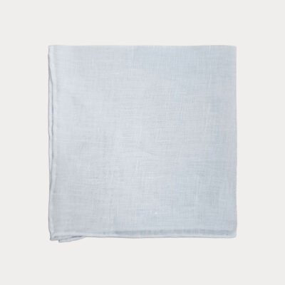 Alice Blue Linen Pocket Square