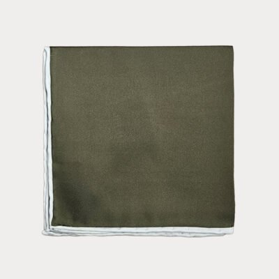 Dark Olive Pocket Square