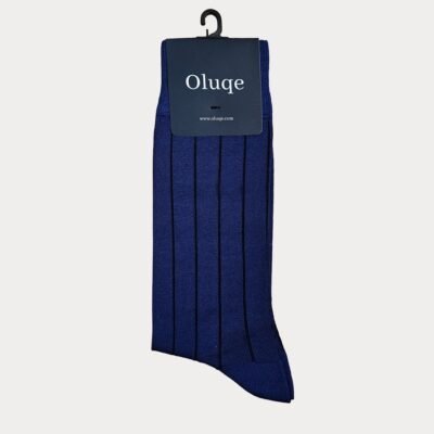 Dark Royal Blue Stripe Socks