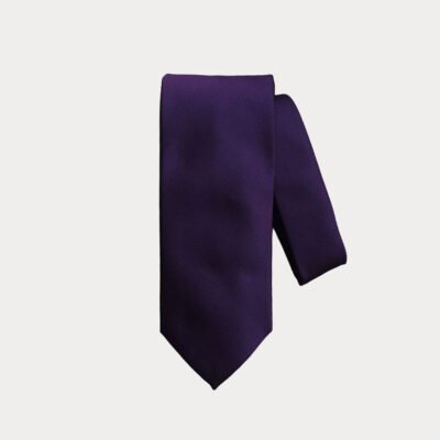 Dark Purple Twill Tie