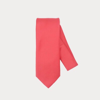 Coral Colour Satin Tie