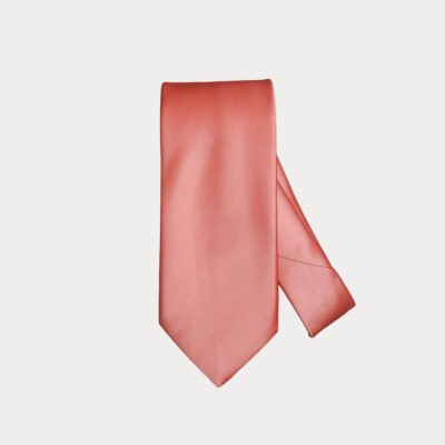 Orange Satin Colour Tie