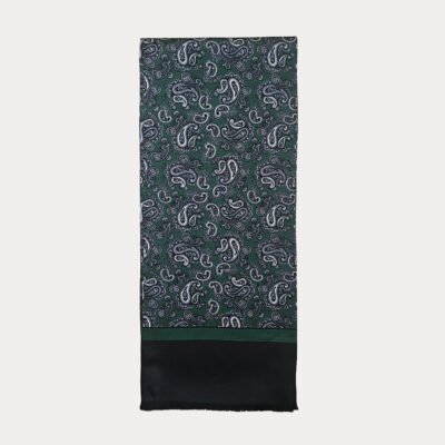Pure Silk Classic Paisley Scarf SSC12A
