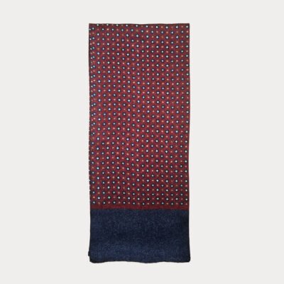 Pure Silk Geometric Pattern Scarf SSC16A