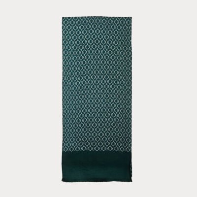 Pure Silk Geometric Micro-Pattern Scarf SSC21A