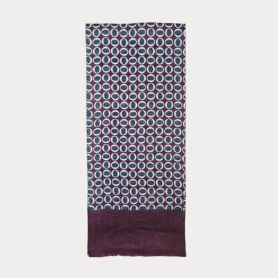 Pure Silk Geometric Micro-Pattern Scarf SSC24A
