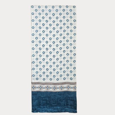 Pure Silk Medallion Design Scarf SSC28A