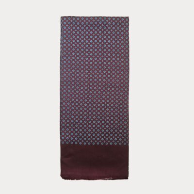 Pure silk Circular Motifs Scarf SSC30A