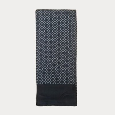 Pure silk Circular Motifs Scarf SSC31A