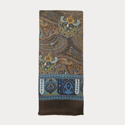 Pure Silk Paisley Scarf SSC3A