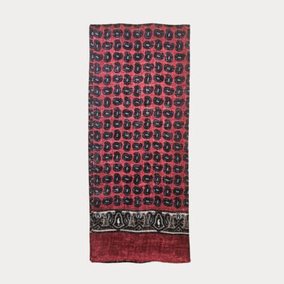 Pure Silk Teardrop Paisley Scarf SSC4A