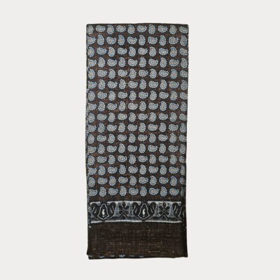 Pure Silk Teardrop Paisley Scarf SSC6A