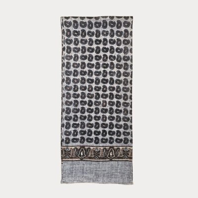 Pure Silk Teardrop Paisley Scarf SSC7A